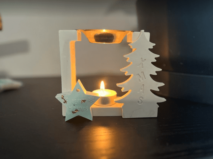 Brûleur pour fondants  sapin de noel et étoile