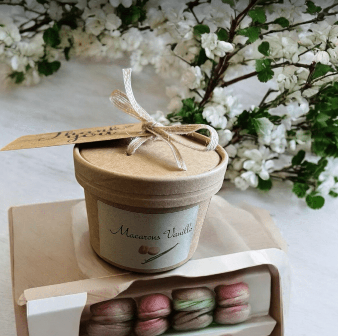 Boîte de fondants parfumés Macarons Vanille